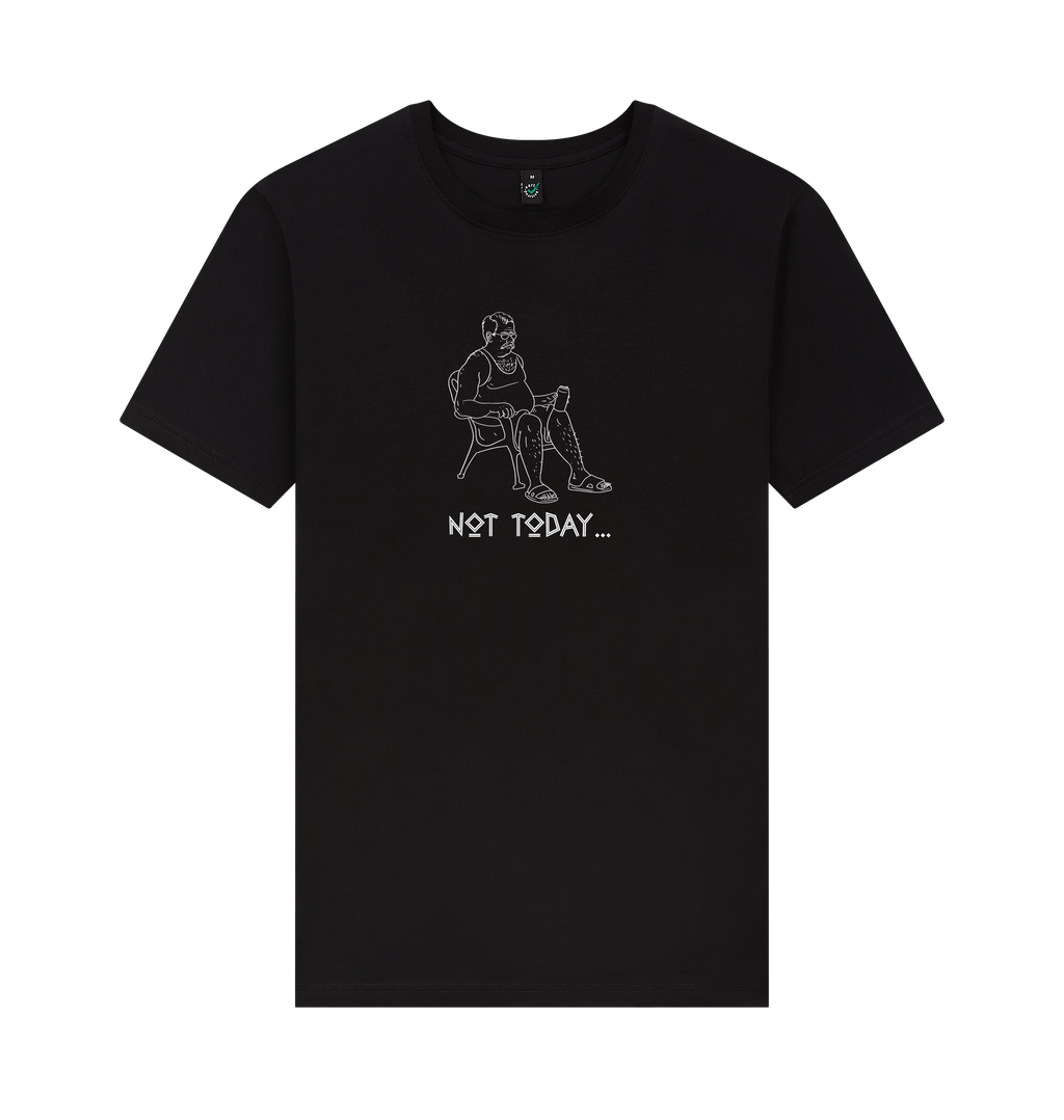 Black Printed T-shirt Front